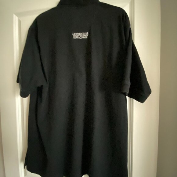 Harley Davidson Embroidered Lethbridge Polo Golf Men’s Shirt Black Cotton Sz XL - Picture 7 of 7